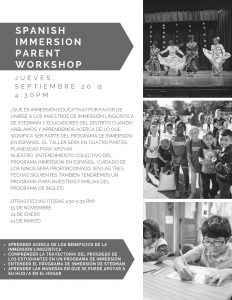 Spanish Copy of Immersion Parent Workshop
