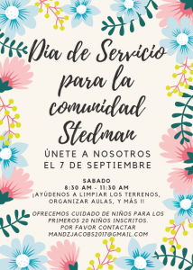 2019 StedmanCommunityService Day! SP